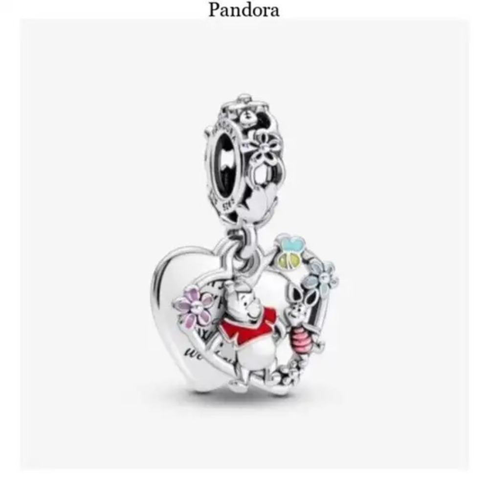 Pandora Winnie the Pooh & Piglet Double Dangle Charm